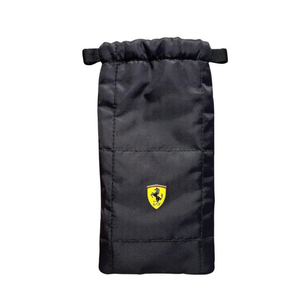 Scuderia Ferrari Unisex Black Drawstring Sunglasses Pouch